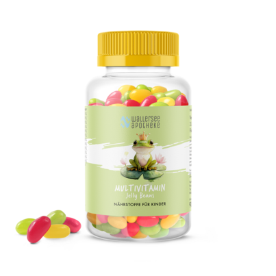 Sie sehen eine Packung Multivitamin Jellybeans, 60 Stk., Produktbild: 01 Multivitamin Jellybeans, 60 Stk., A-Nr.: 8024201 - 01