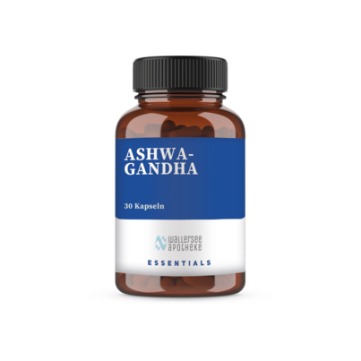 Sie sehen eine Packung Ashwagandha Kapseln, 30 Stk., Produktbild: 01 Ashwagandha Kapseln, 30 Stk., A-Nr.: 8024106 - 01